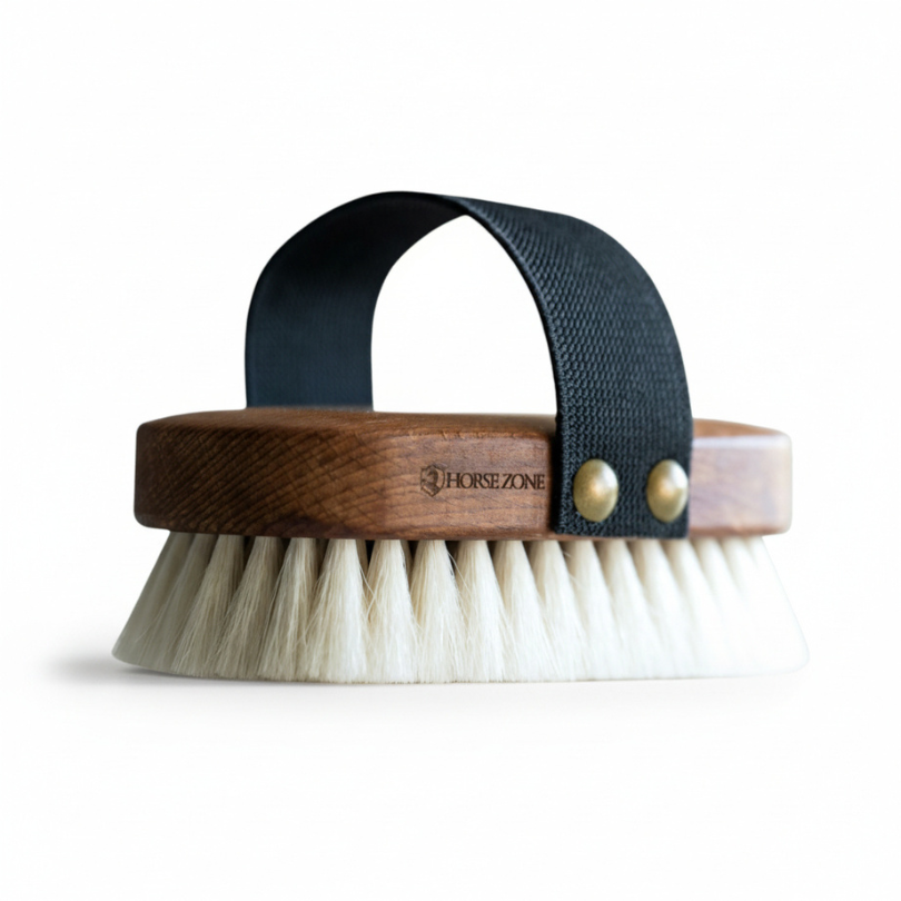 Personalisierte Kopfbürste Pferd Ziegenhaar