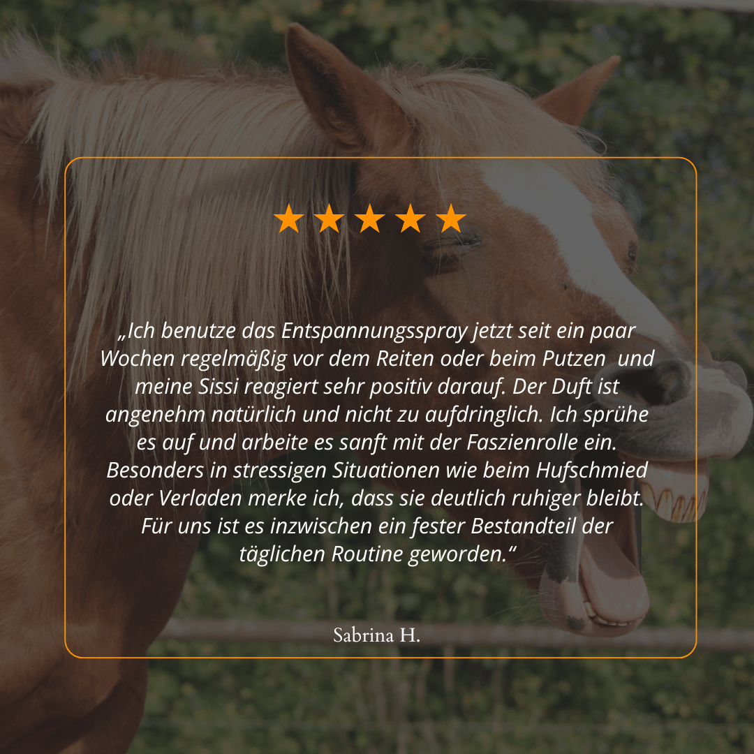 HORSE ZONE Entspannungsspray für Pferde – mit 100 % naturreinen ätherischen Ölen