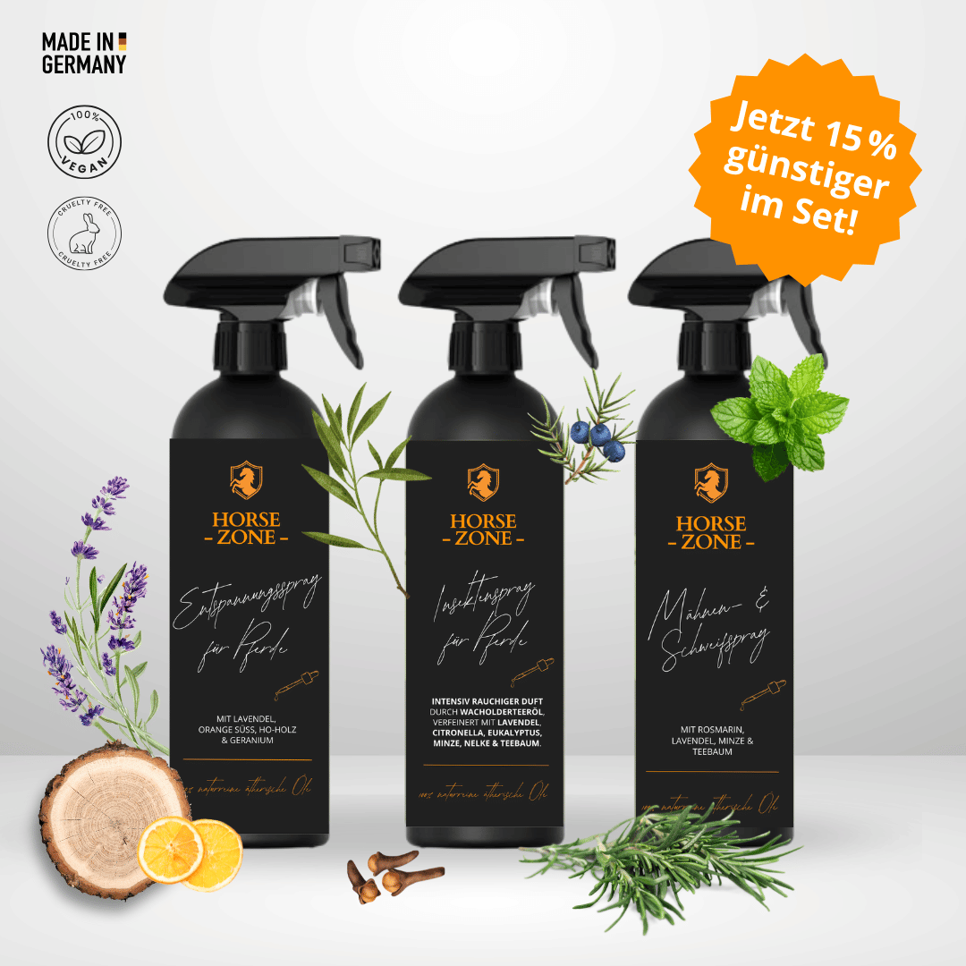 HORSE ZONE Entspannungsspray für Pferde – mit 100 % naturreinen ätherischen Ölen
