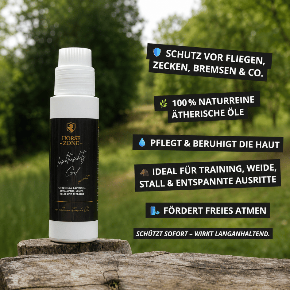 Insektenschutz Gel für Pferde 200ml – mit 100 % naturreinen ätherischen Ölen