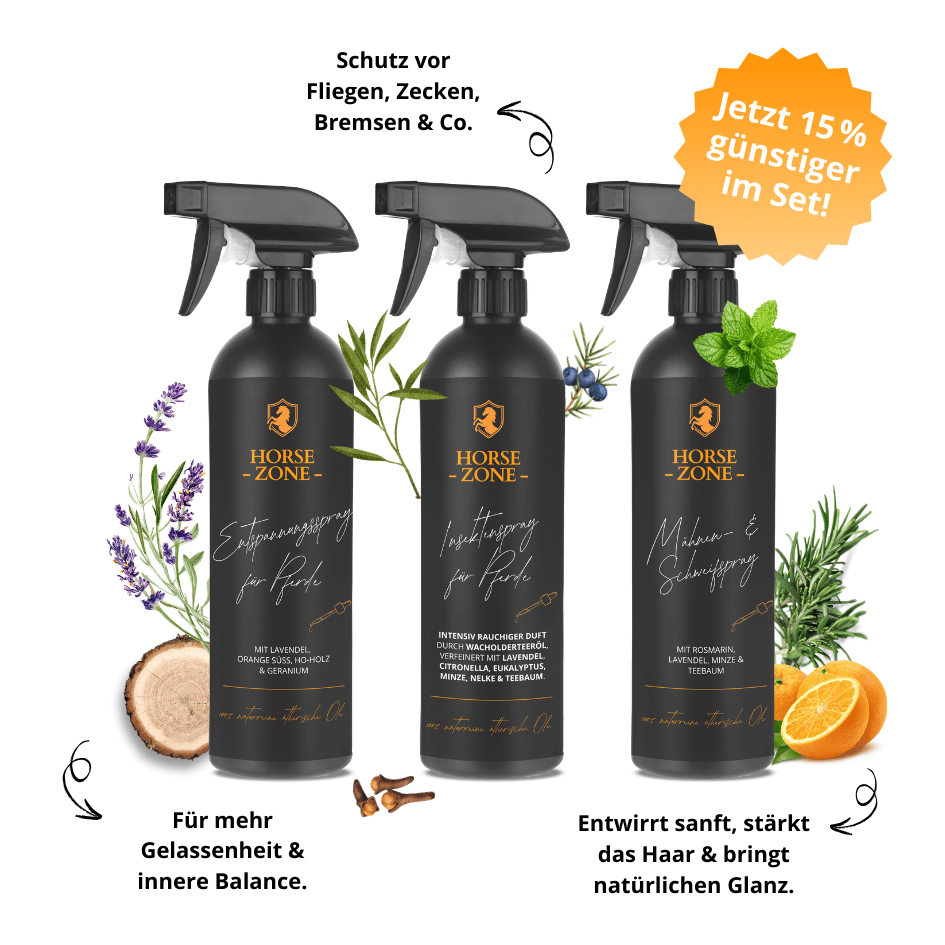 3er Spray Bundle – Entspannung, Insektenschutz & Mähne