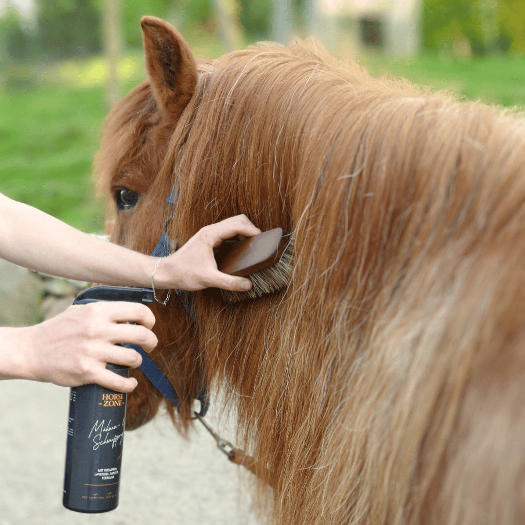 HORSE ZONE Mähnen-& Schweifspray für Pferde – mit 100 % naturreinen ätherischen Ölen