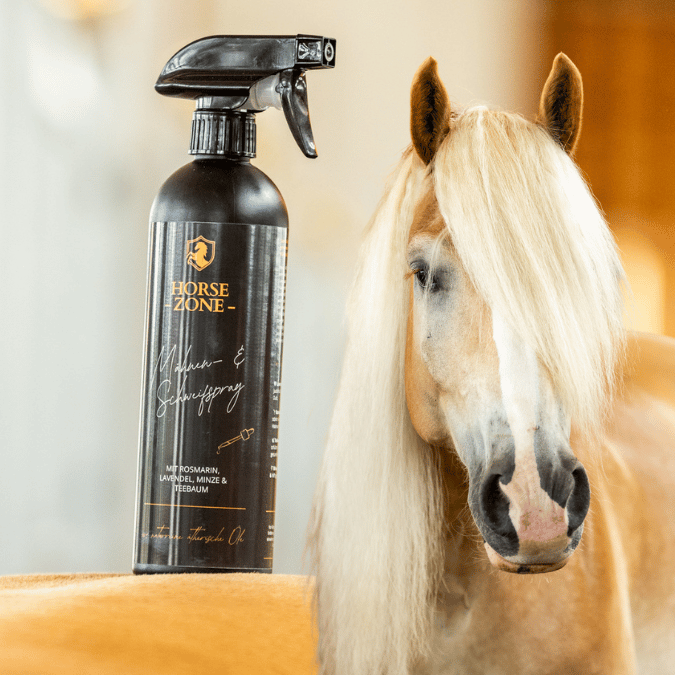 HORSE ZONE Mähnen-& Schweifspray für Pferde – mit 100 % naturreinen ätherischen Ölen