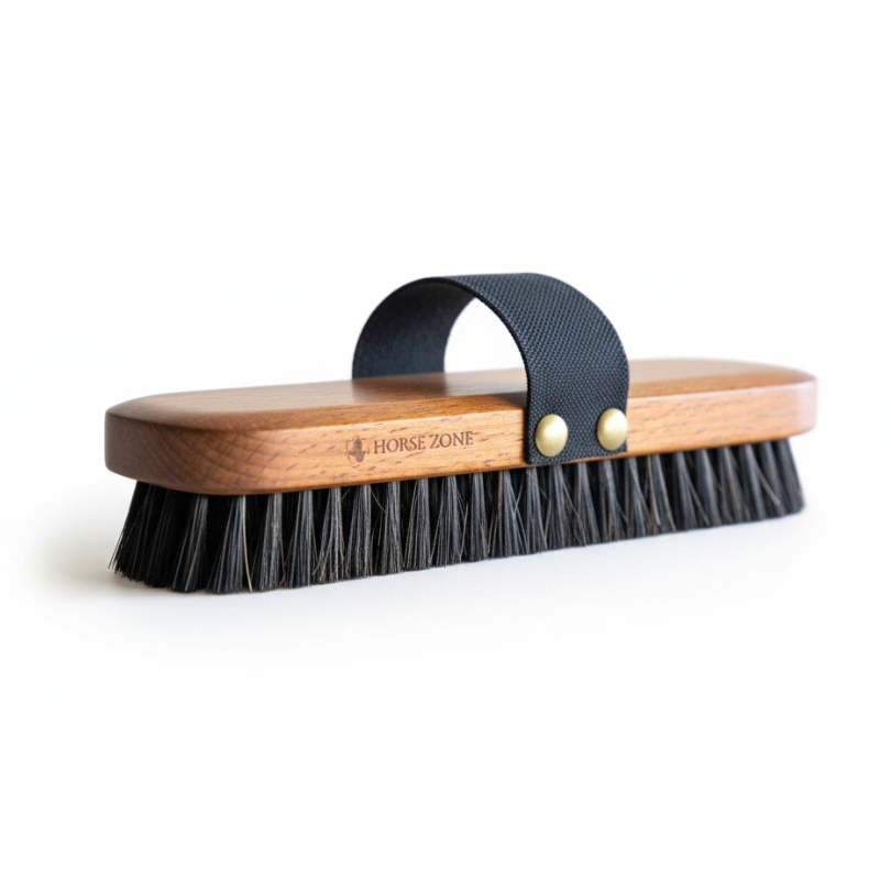 Personalisierte 2-in-1 Rosshaar Kardätsche Premium