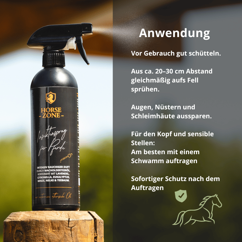 Insektenspray für Pferde 500ml – mit 100 % naturreinen ätherischen Ölen